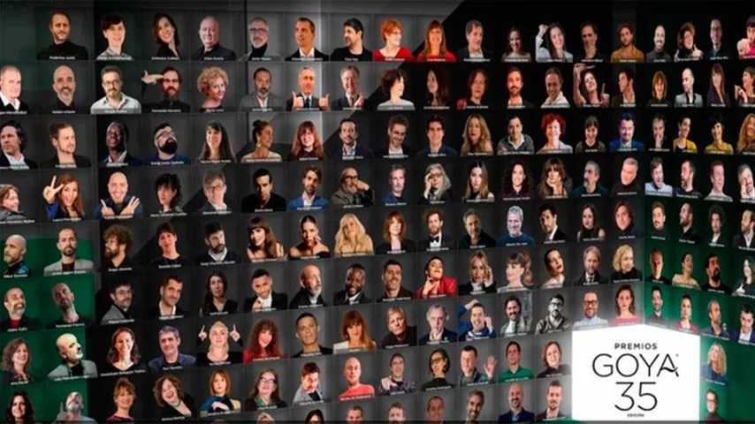 Los nominados de los insólitos Premios Goya, edición 35. (Imagen: RTVE)