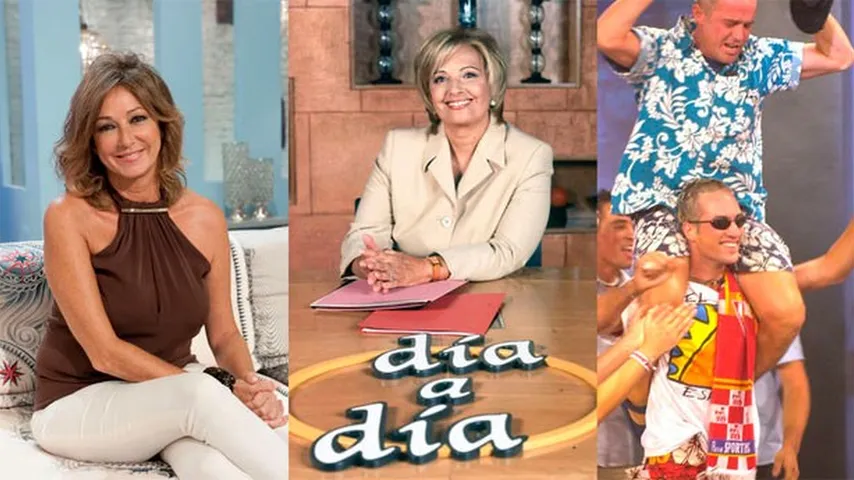 Ana Rosa y María Teresa se reencuentran en el 30 aniversario de Telecinco. (Fotos: Mediaset)