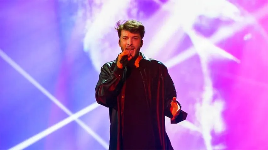 Blas Cantó, durante los ensayos de Destino Eurovisión. (Foto: RTVE)