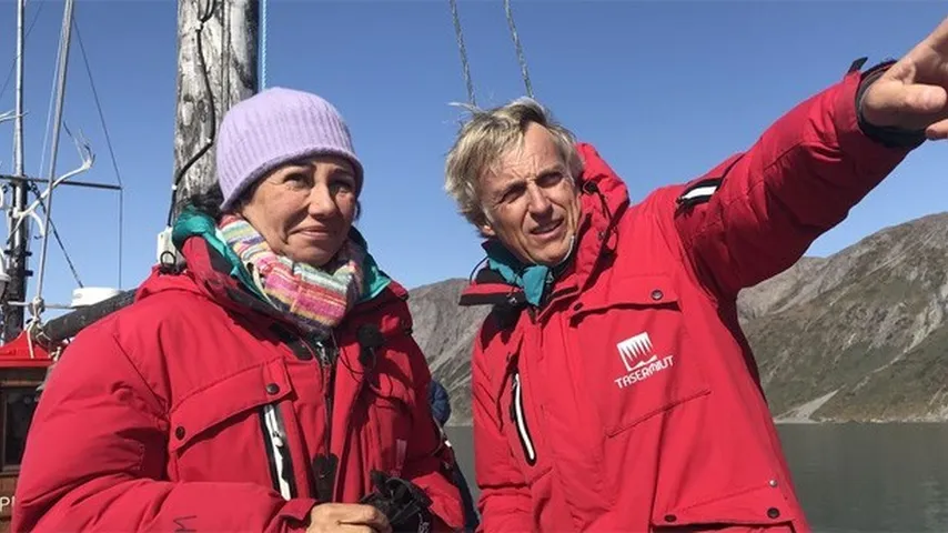 Ana Botín viajó a Groenlandia con Jesús Calleja. (Foto: Cuatro)